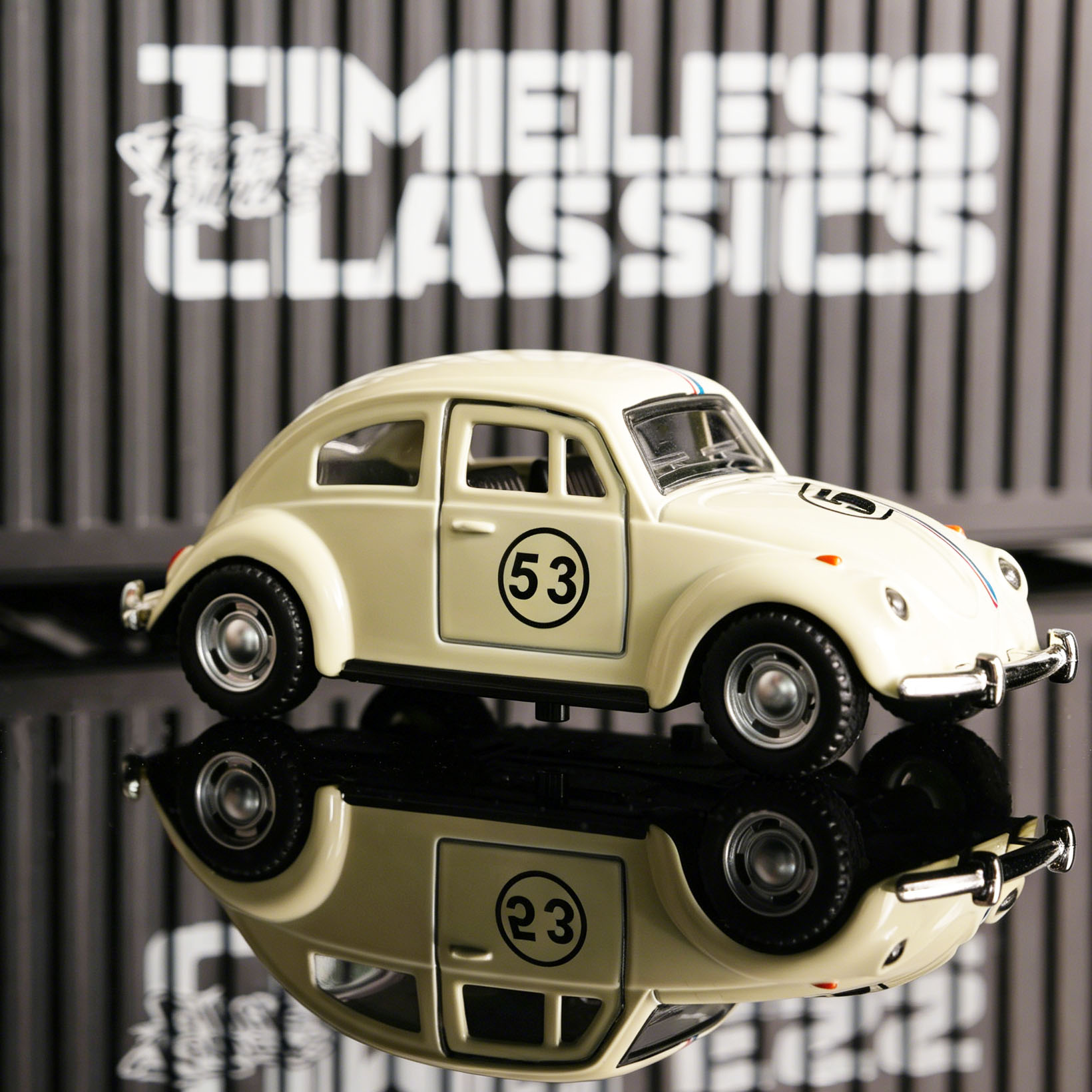 Kids Toys Car - Carro de Corrida Diecast Fusca Branco
