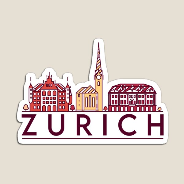 Kids Toys Zurich - Zurich paisagem urbana ímã casa para