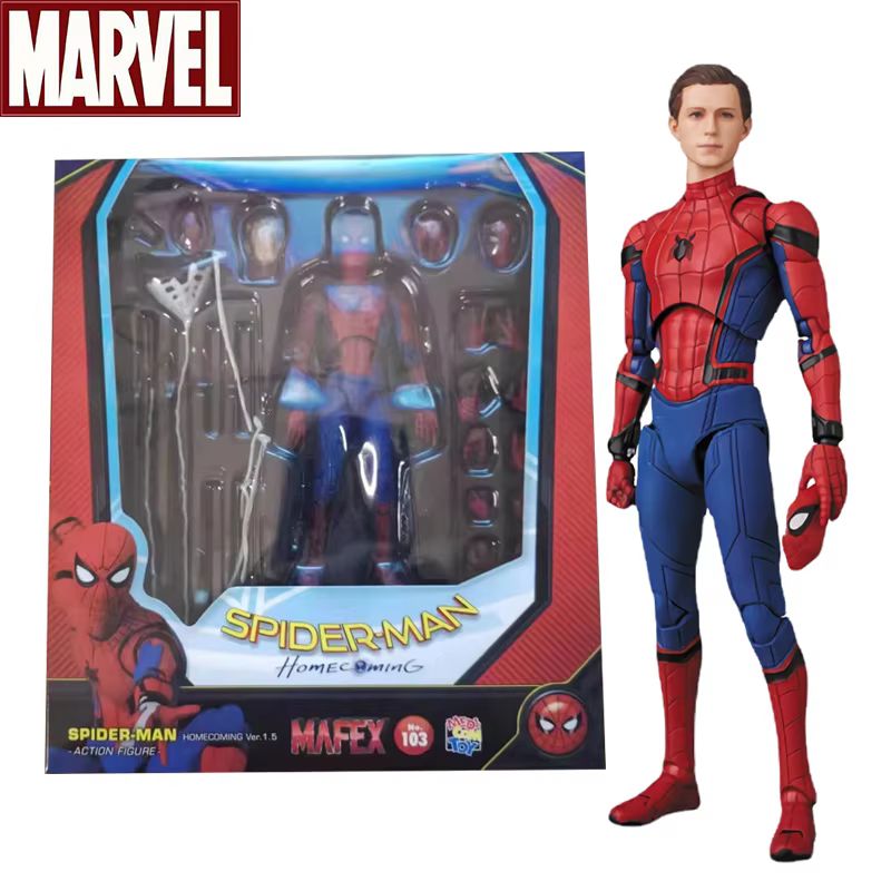 Kids Toys Under $5 - Mafex 103 Homem-Aranha Boneco de Ação