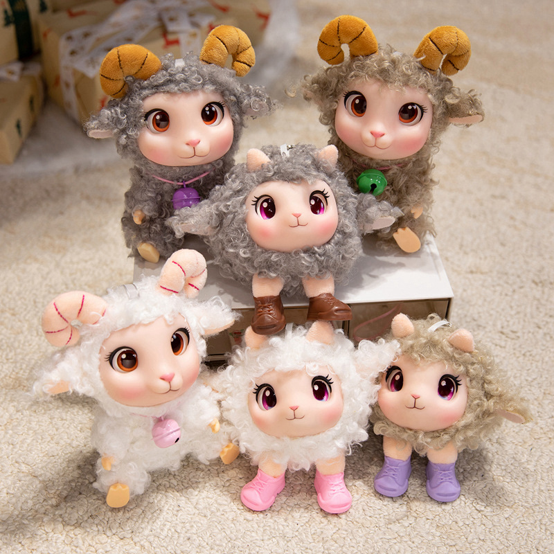 Soft Plush Doll - Brinquedo de Pelúcia de Cordeiro Kawaii,