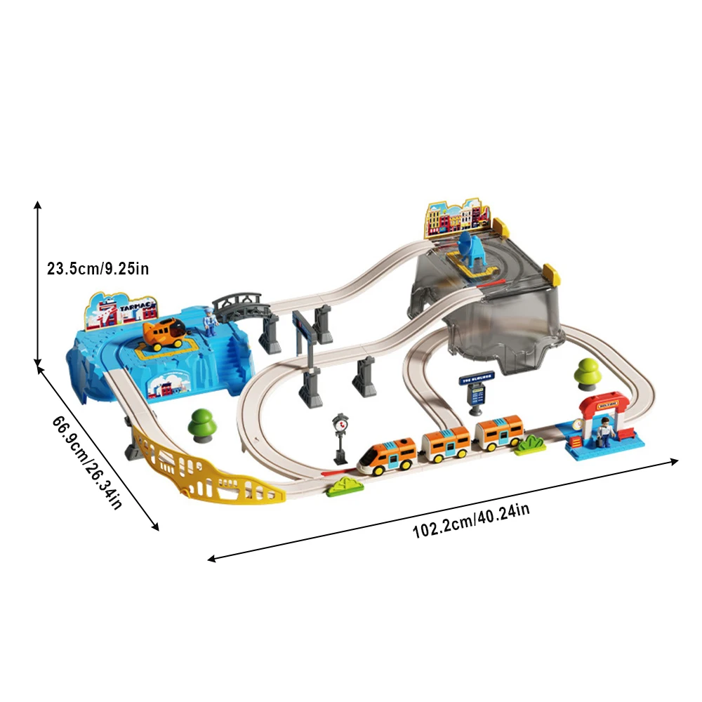Toy Train Track Set - Conjunto de Brinquedos de Trem com