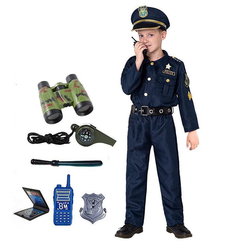 Kids Toys Idea - Fantasia de policial infantil americana fofa