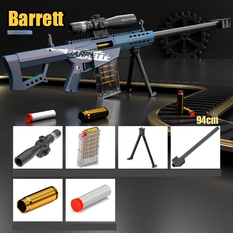 Foam Dart Gun - Rifle de Brinquedo Barrett de 94cm