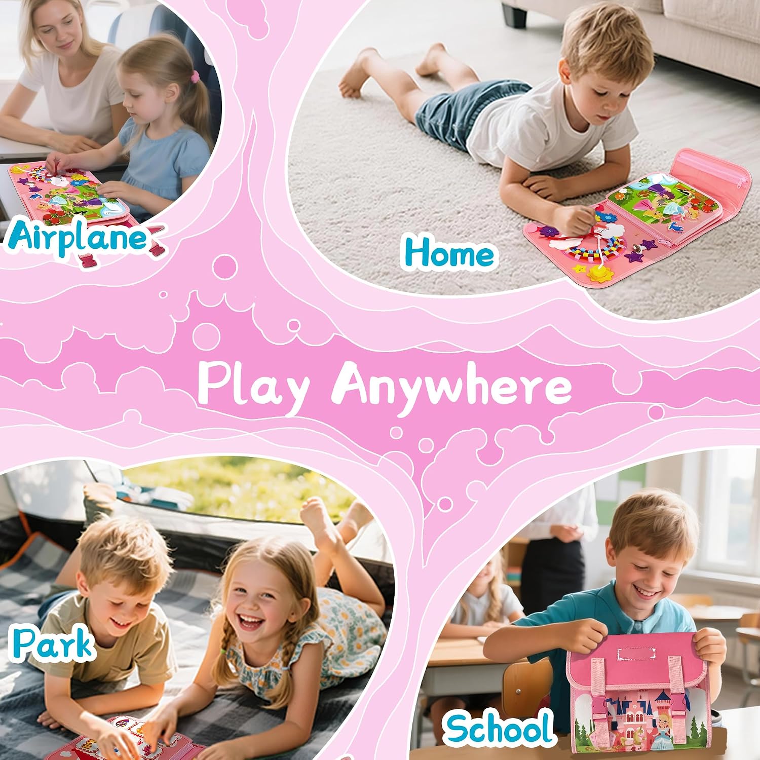 Mochila de Atividades Castelo  - Kids Quiet Toys avaliação e preço