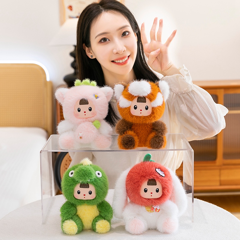 17cm rosto de vinil macio pelú - Soft Plush Doll avaliação e preço