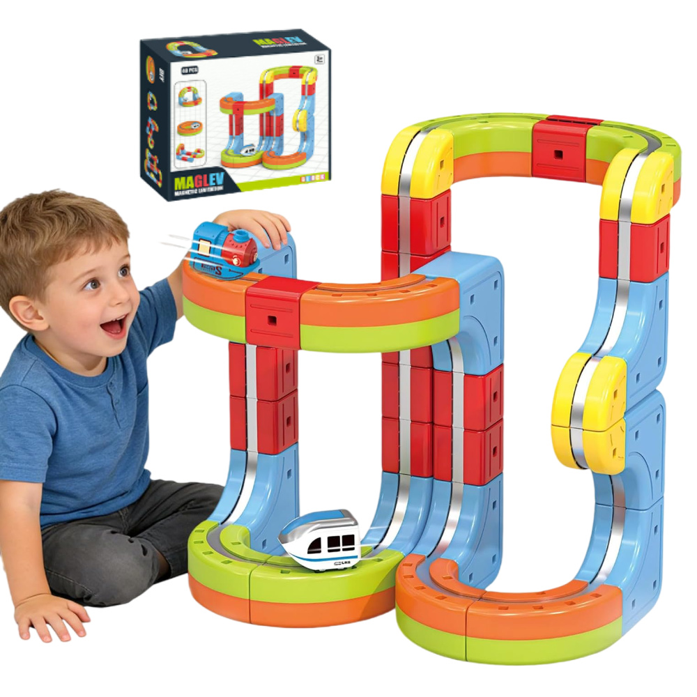 Conjunto de Trem Elétrico Magn - Toy Train Track Set avaliação e preço