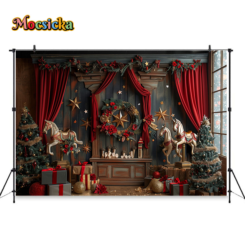 Pano de Natal para Crianças, F - Toys Background For Kids avaliação e preço
