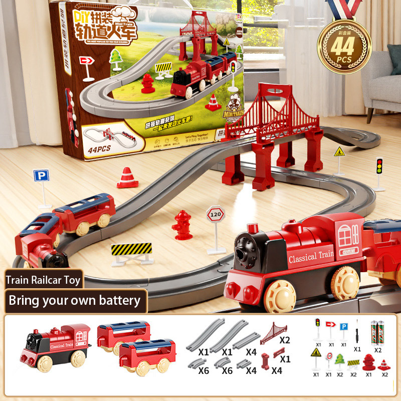 Conjunto de 44 Peças de Trilho - Toy Train Track Set avaliação e preço