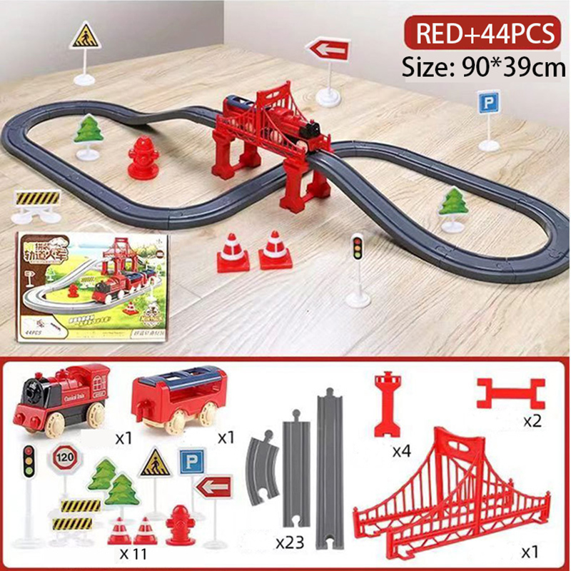Conjunto de 44 Peças de Trilho - Toy Train Track Set avaliação e preço