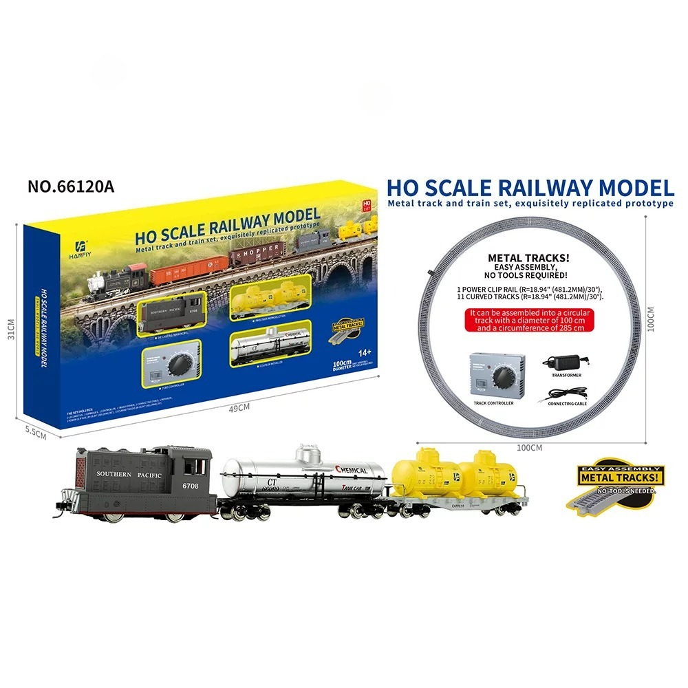 Modelo de Trem em Escala HO 1/ - Toy Train Track Set avaliação e preço