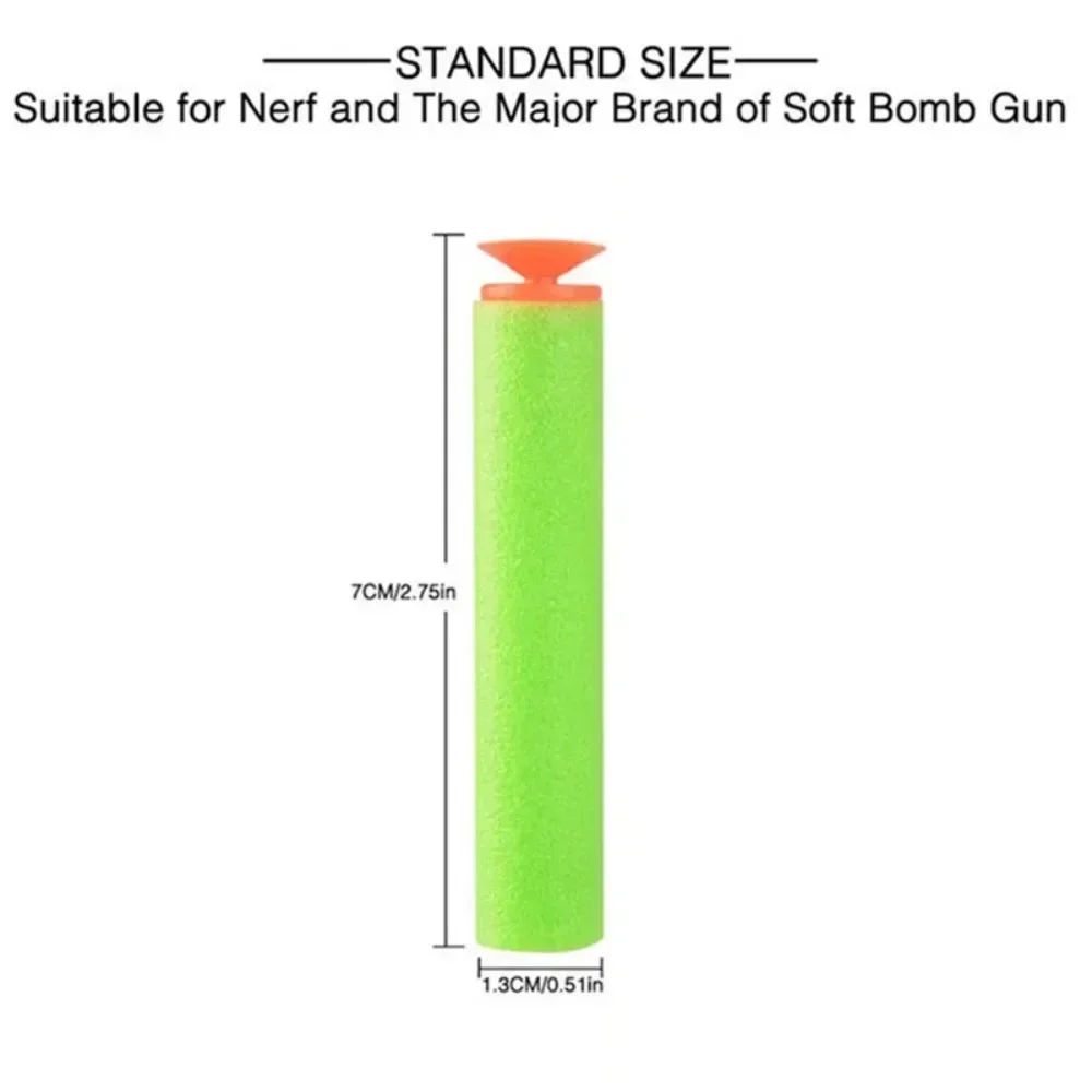 7.2cm 100/1000 pçs dardos para - Foam Dart Gun avaliação e preço