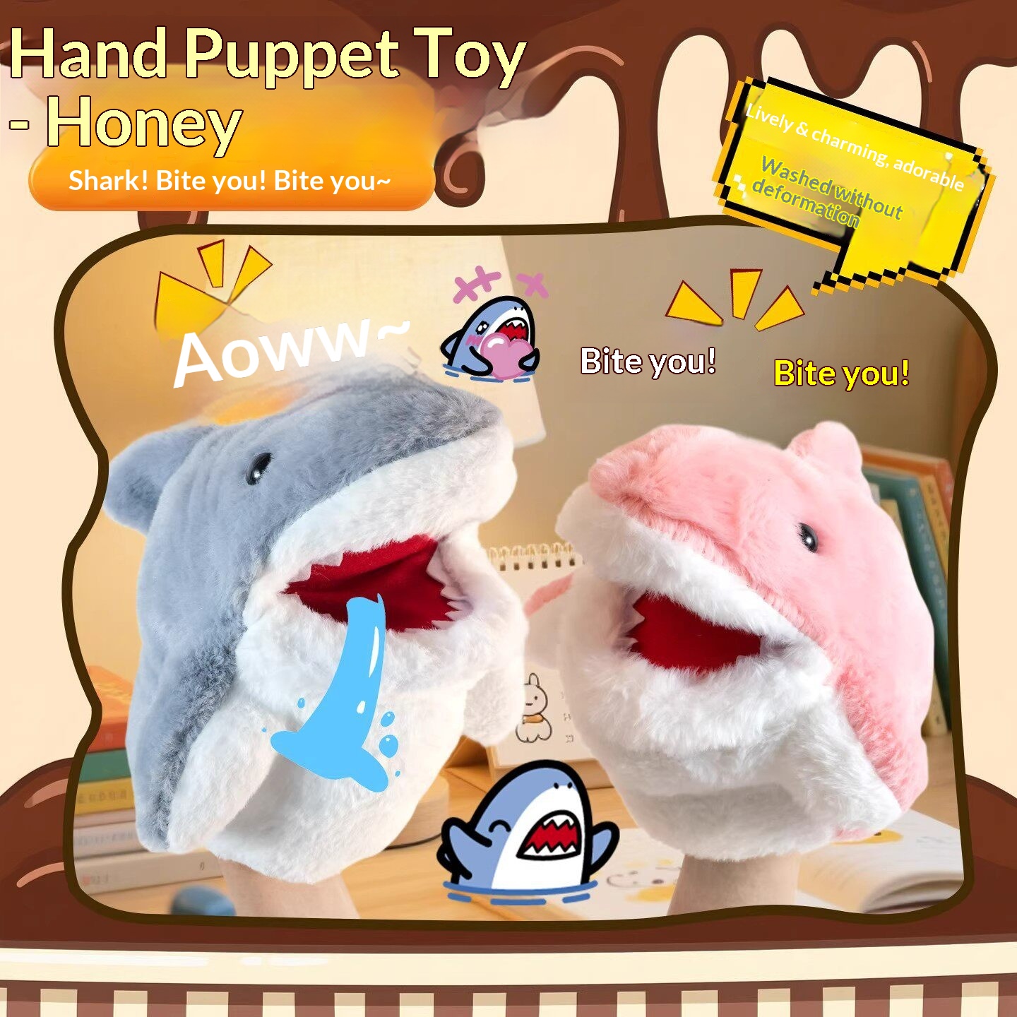 Fantoches de Tubarão de Pelúci - Soft Plush Doll avaliação e preço