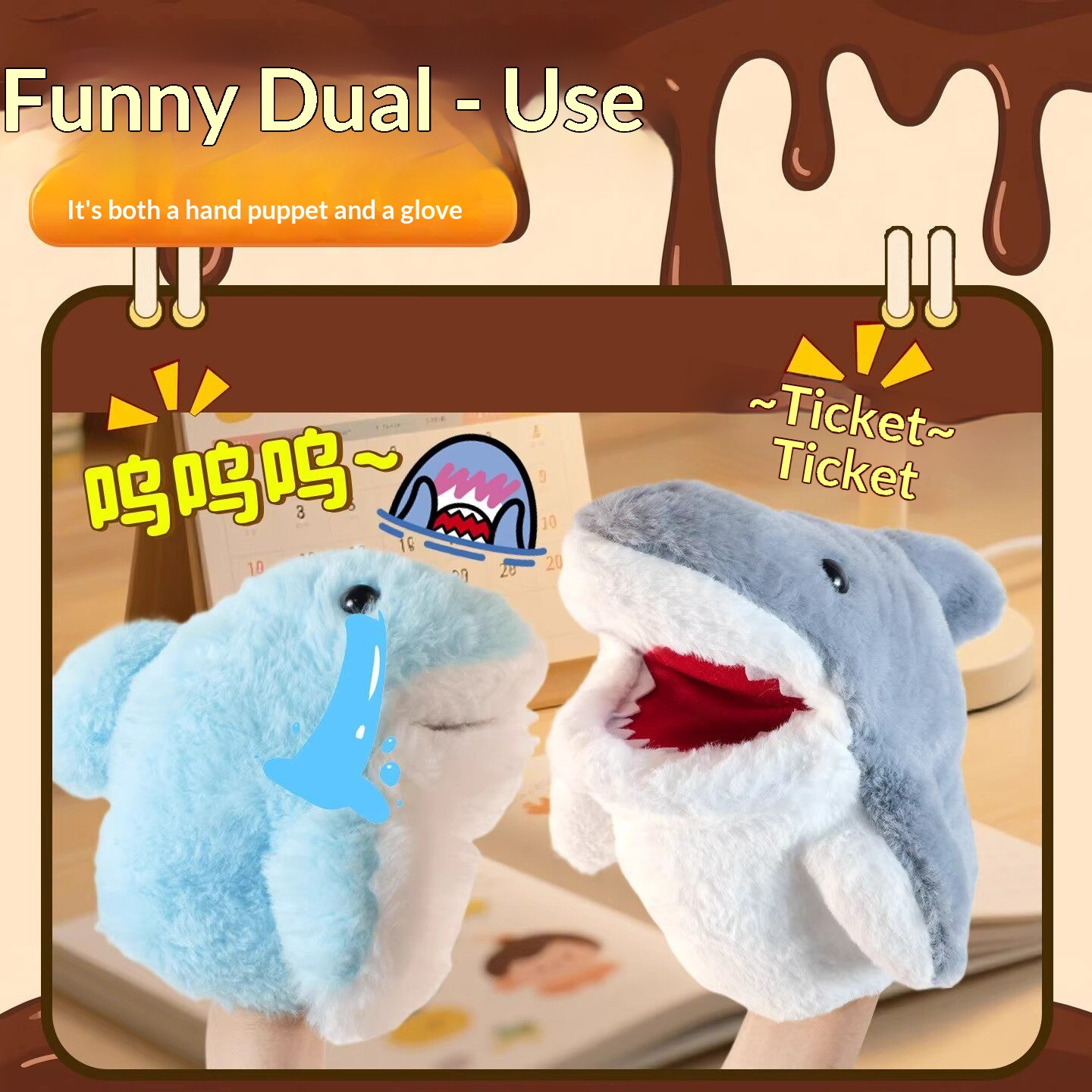 Fantoches de Tubarão de Pelúci - Soft Plush Doll avaliação e preço