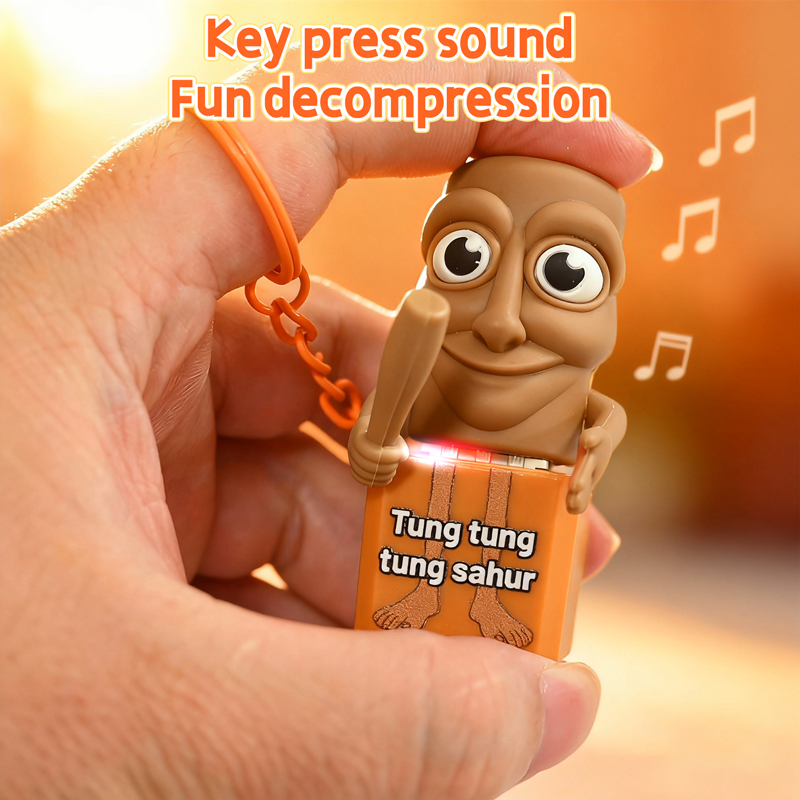 Chaveiro de madeira Tung tung  - Kids Quiet Toys avaliação e preço